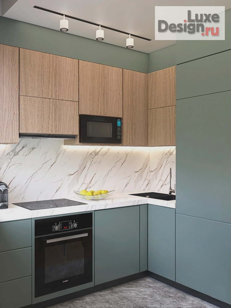 Дизайн интерьера однокомнатной квартиры "Дизайн кухни-гостиной" (фото 1)