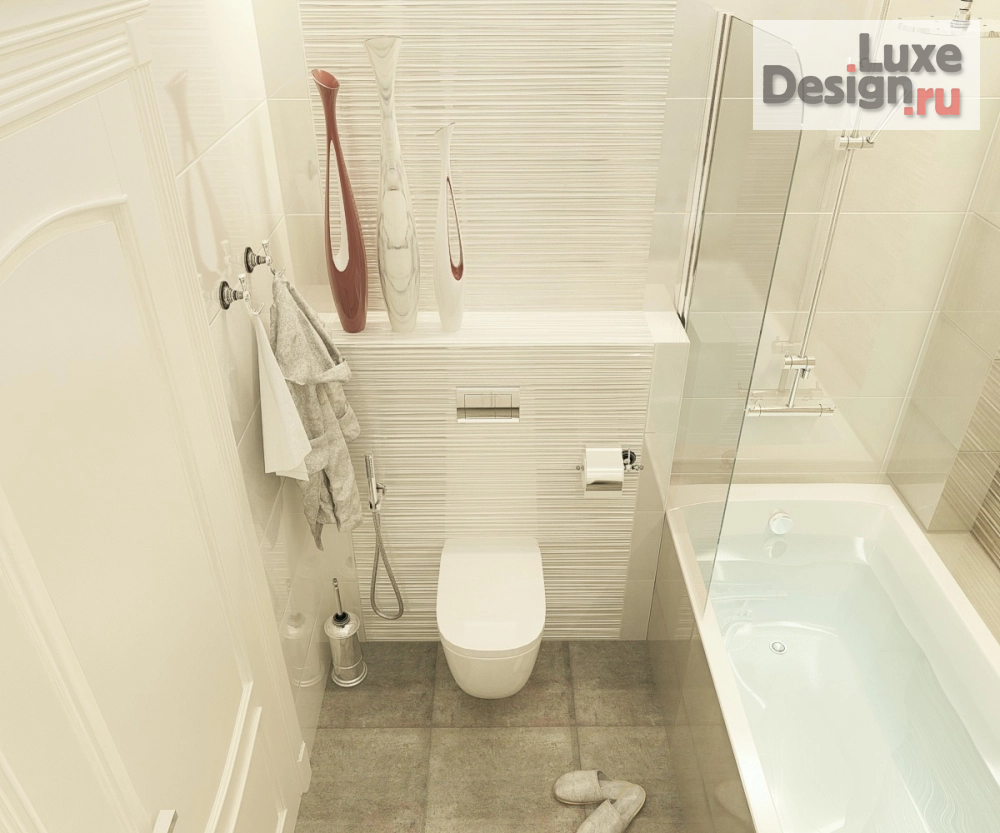 Дизайн интерьера трехкомнатной квартиры "ванная, г.Невинномысск" (фото 1)