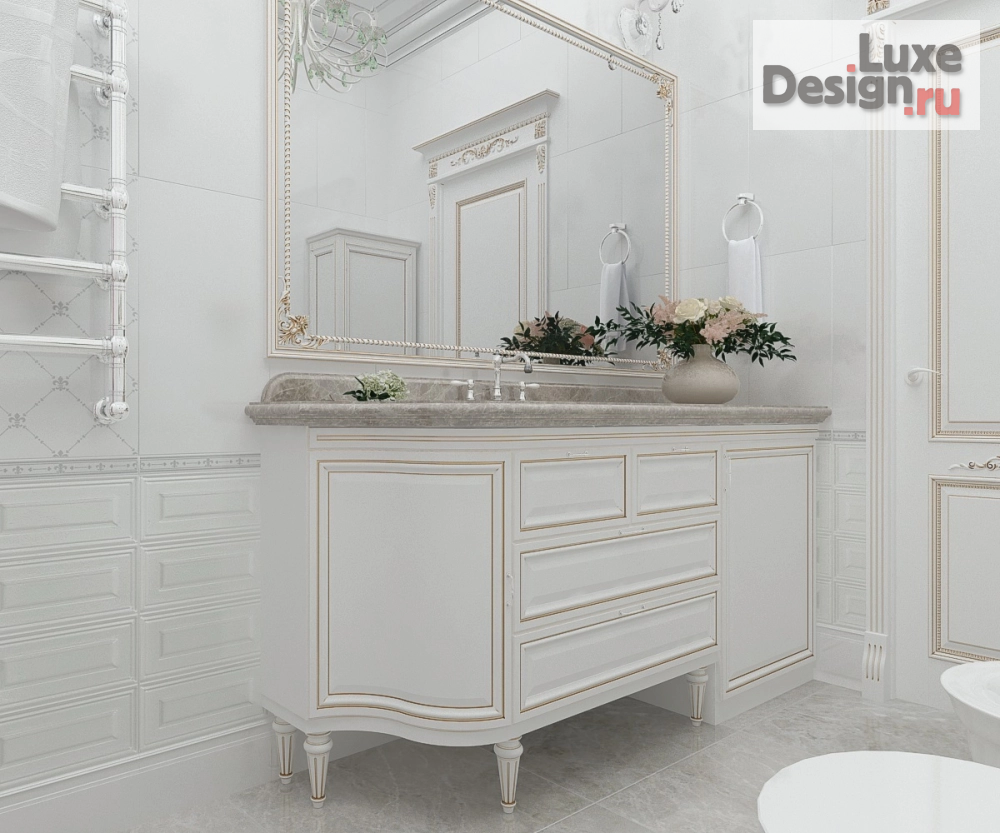 Дизайн интерьера ванной "Душевая комната в 4-х комнатной квартире, г.Ставрополь" (фото 1)