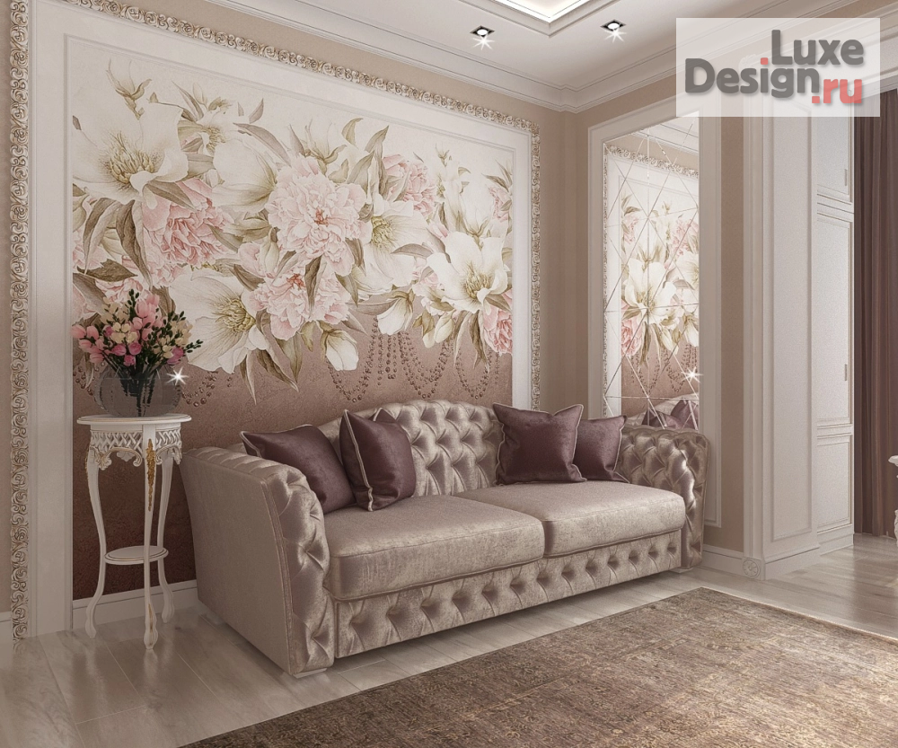 Дизайн интерьера четырехкомнатной квартиры "Гостевая комната в 4-х комнатной квартире в г.Ставрополе" (фото 1)