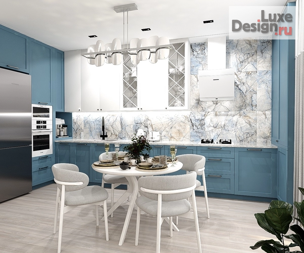 Дизайн интерьера гостиной "Кухня-гостиная в 3-х комнатной квартире г.Ставрополь" (фото 1)