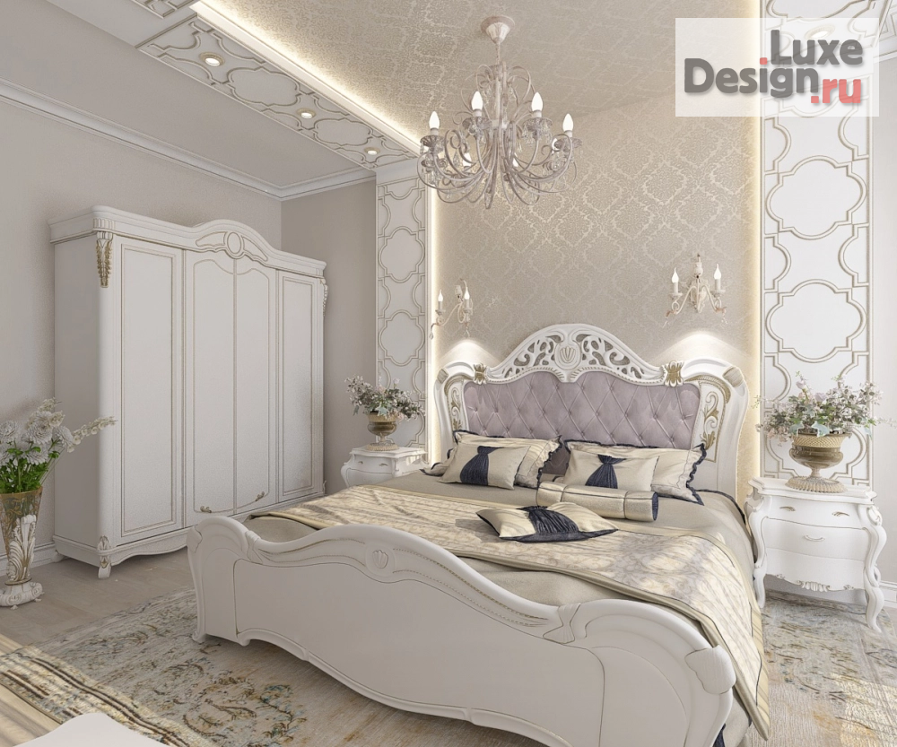 Дизайн интерьера спальни "Спальня в частном домовладении, г.Армавир" (фото 1)