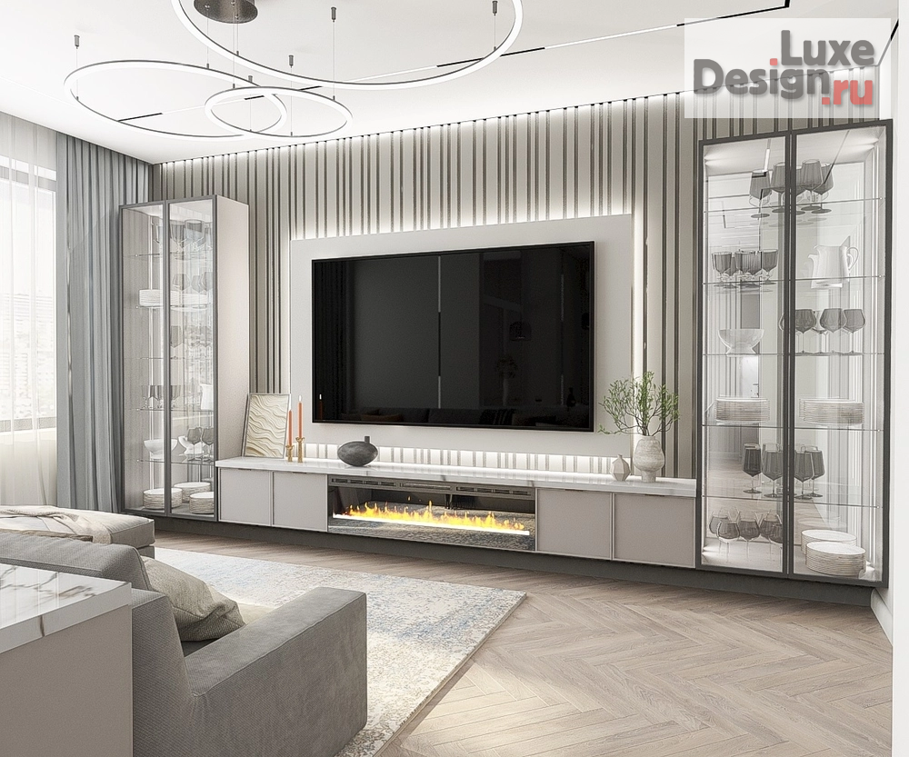 Дизайн интерьера квартиры "Кухня-гостиная для холостяка в современном стиле" (фото 1)