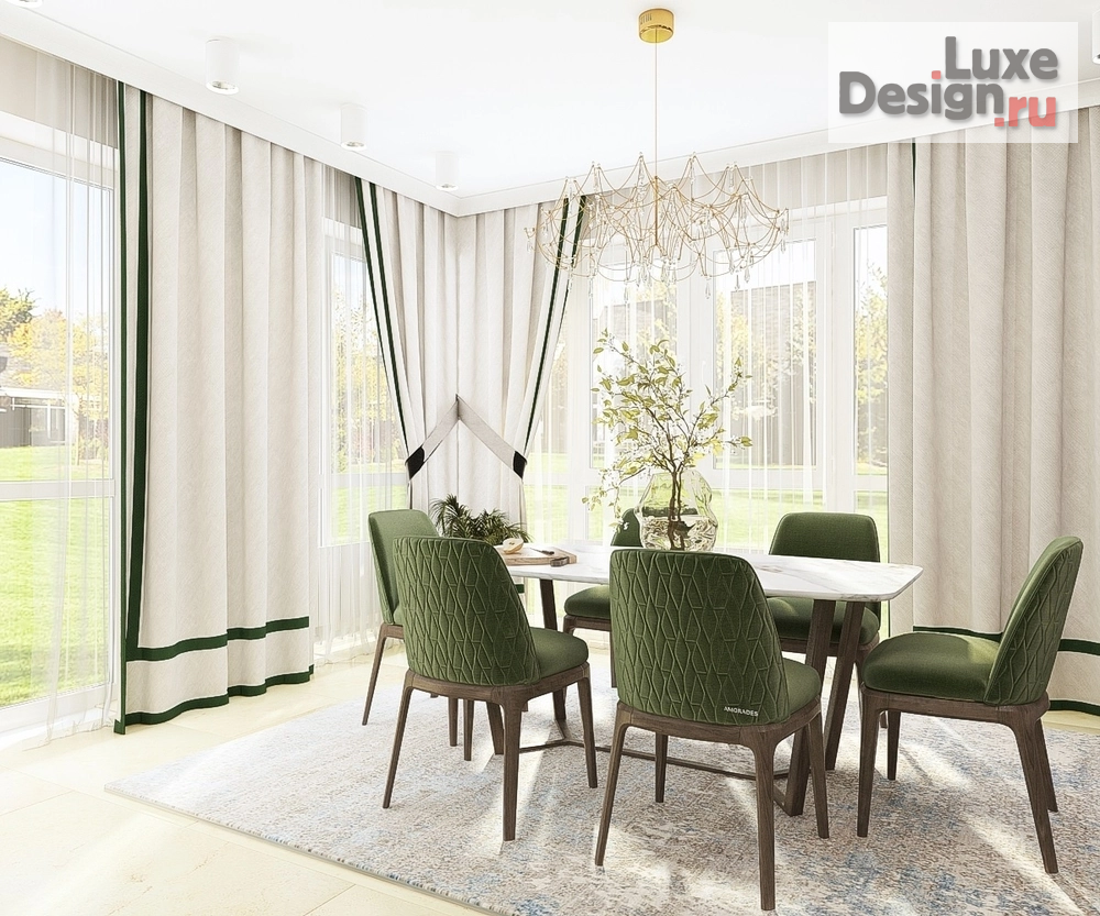 Дизайн интерьера частного дома "Кухня в природных красках" (фото 2)