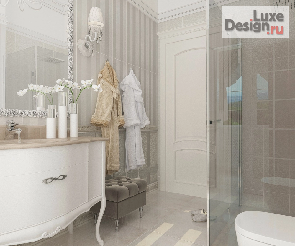 Дизайн интерьера загородного дома "Душевая в частном домовладении Московская область" (фото 2)