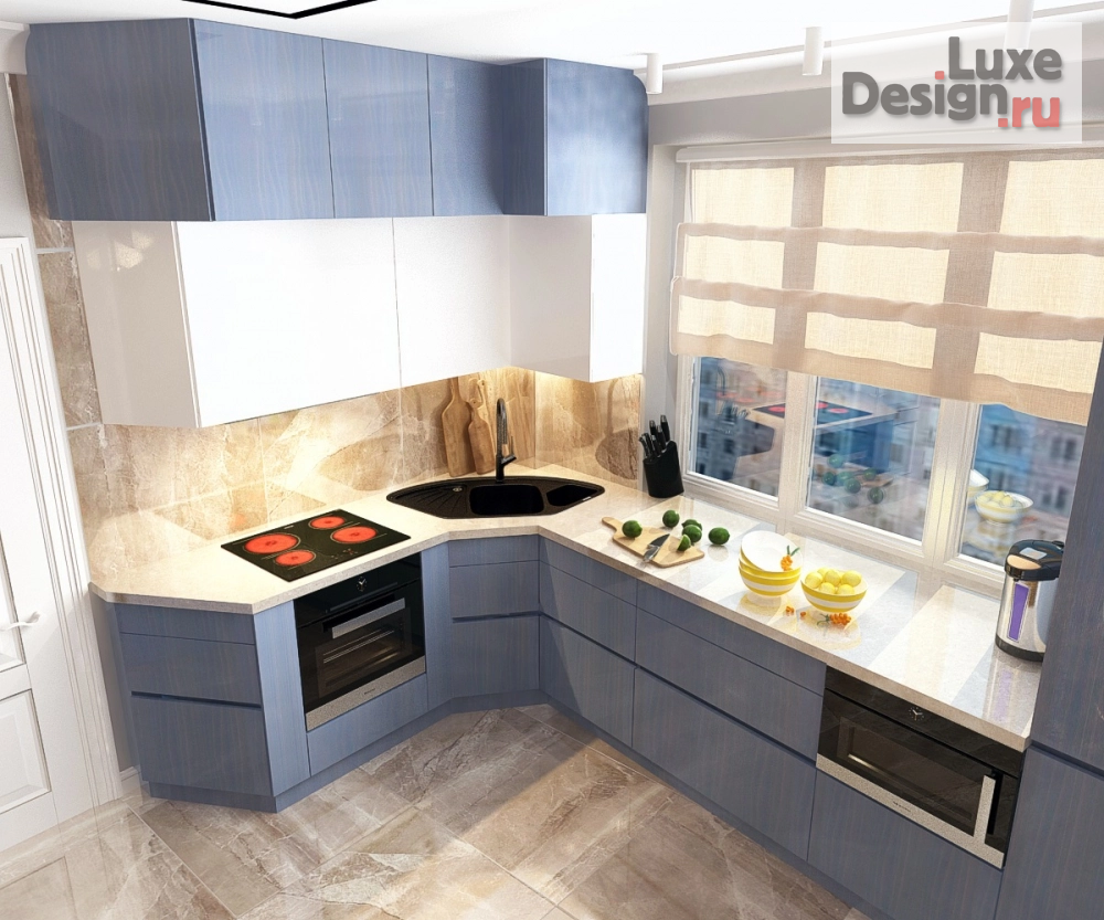 Дизайн интерьера кухни "Кухня в московской квартире для девушки-студентки" (фото 1)