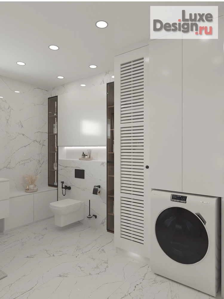 дизайн интерьера санузла "Дизайн-проект санузла в современном стиле" (фото 2)
