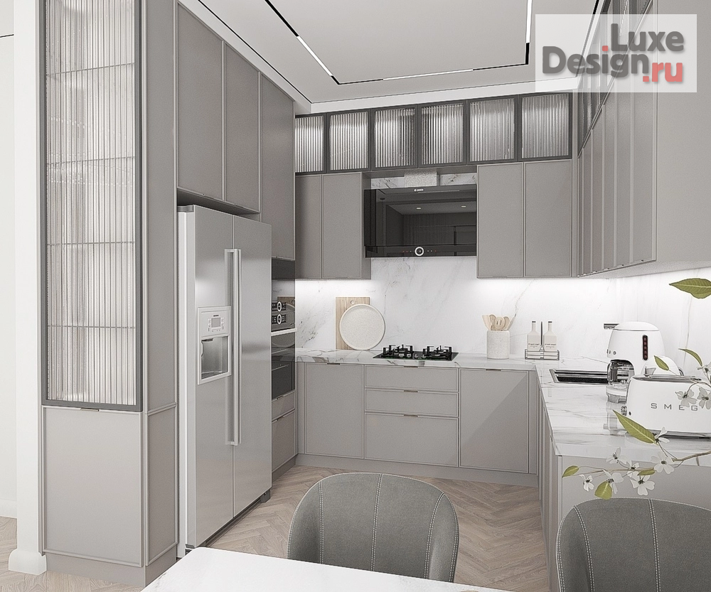 Дизайн интерьера квартиры "Кухня-гостиная для холостяка в современном стиле" (фото 3)