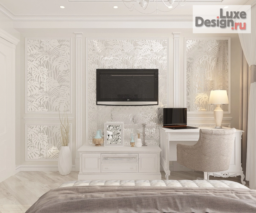 Дизайн интерьера спальни "Гостевая комната в 3х комнатной квартире, г.Невинномысск" (фото 3)