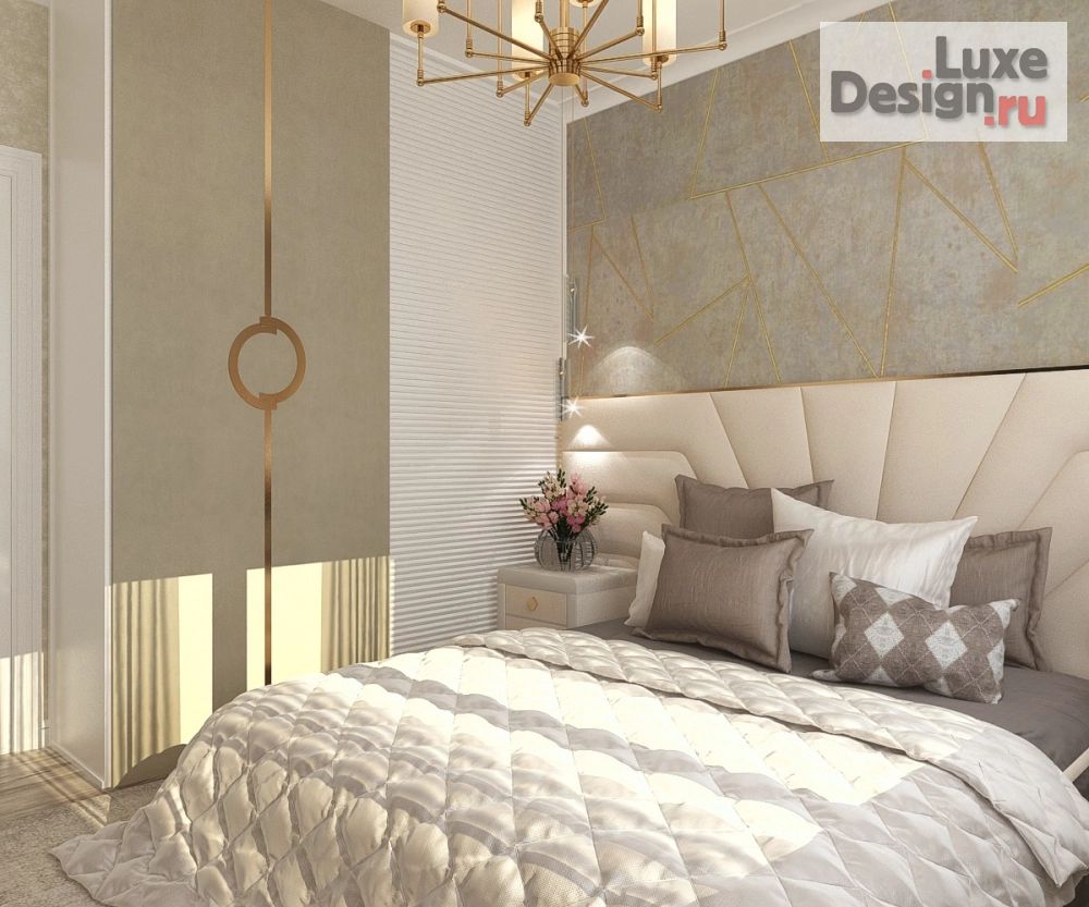 Дизайн интерьера спальни "Гостевая спальня в Московской квартире" (фото 3)