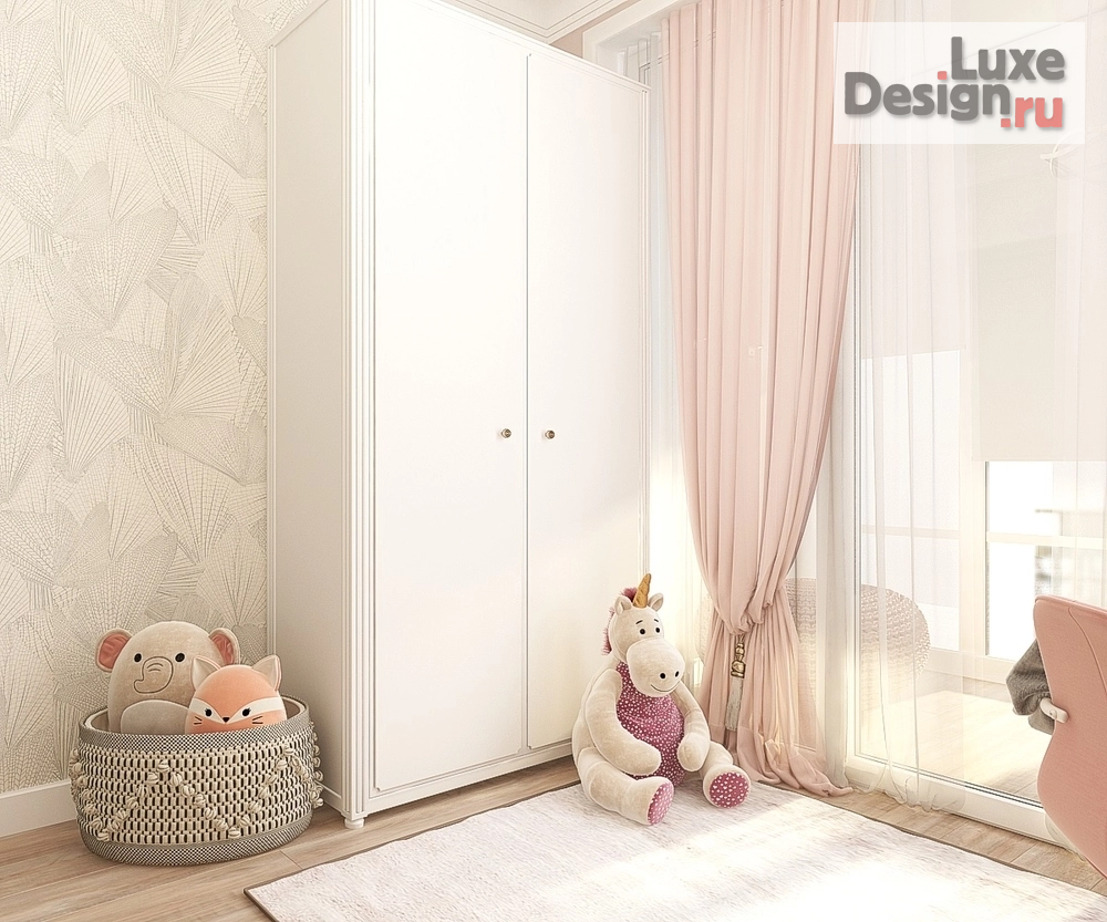 Дизайн интерьера детской "Дизайн-проект детской для девочки" (фото 3)