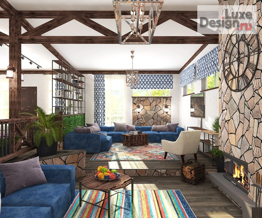 Дизайн интерьера частного дома "Дизайн-проект кухни-гостиной" (фото 3)