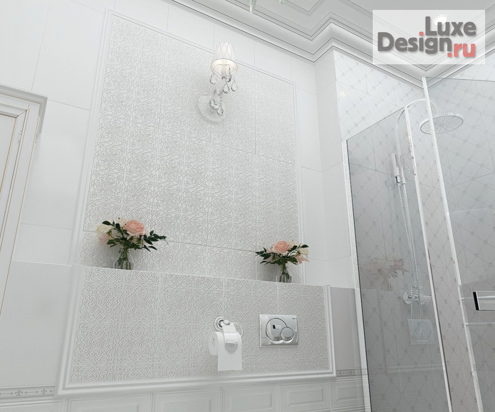 Дизайн интерьера ванной "Душевая комната в 4-х комнатной квартире, г.Ставрополь" (фото 4)