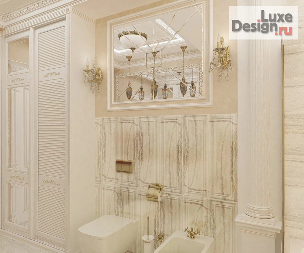 Дизайн интерьера четырехкомнатной квартиры "Ванная комната г.Черкесск" (фото 4)