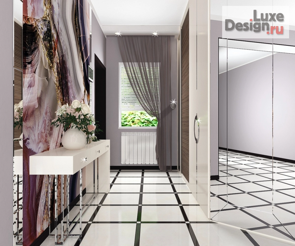 Дизайн интерьера коттеджа "Холл в частном домовладении" (фото 4)