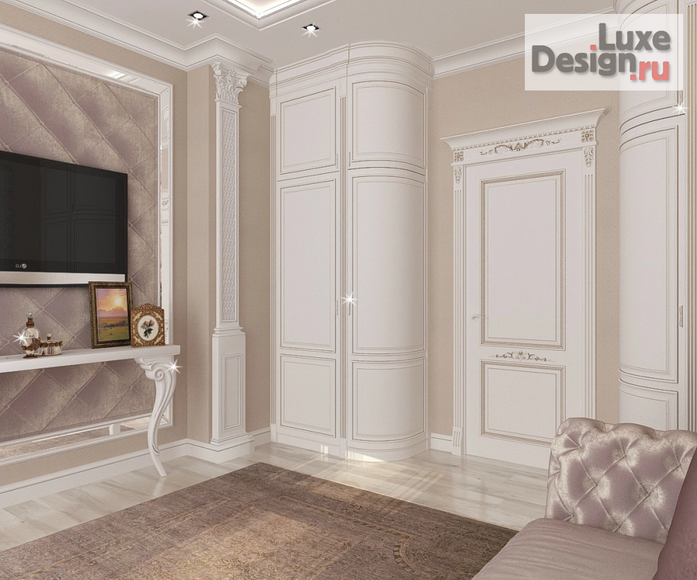 Дизайн интерьера четырехкомнатной квартиры "Гостевая комната в 4-х комнатной квартире в г.Ставрополе" (фото 4)