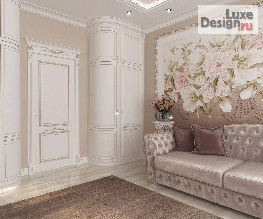 Дизайн интерьера четырехкомнатной квартиры "Гостевая комната в 4-х комнатной квартире в г.Ставрополе" (фото 5)