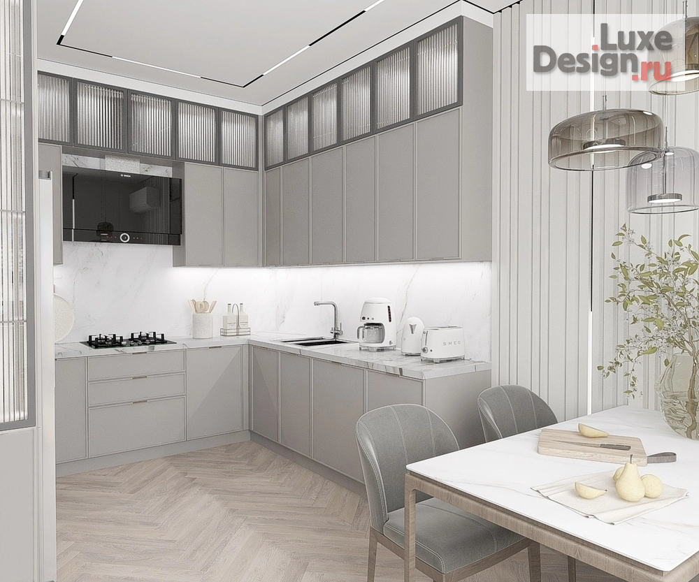 Дизайн интерьера квартиры "Кухня-гостиная для холостяка в современном стиле" (фото 5)