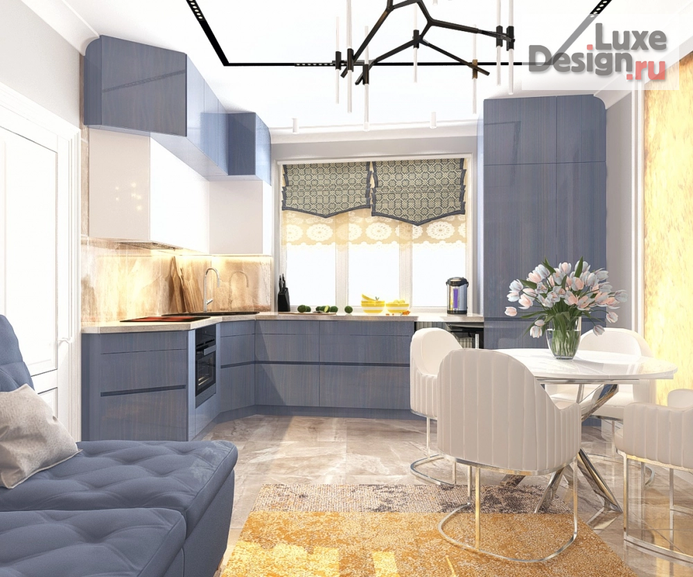 Дизайн интерьера кухни "Кухня в московской квартире для девушки-студентки" (фото 2)