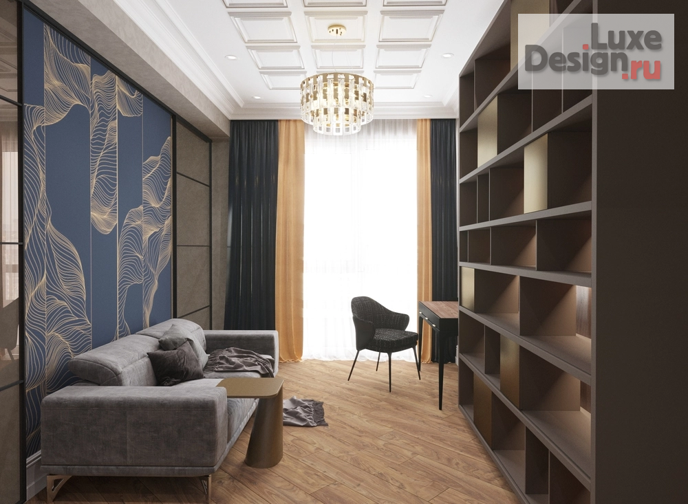Дизайн интерьера трехкомнатной квартиры "Дизайн кабинета и коридора" (фото 2)