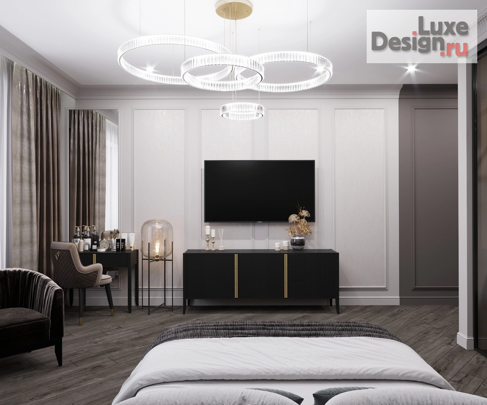 Дизайн интерьера частного дома "Дизайн мастер спальни" (фото 2)