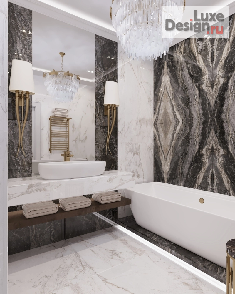 Дизайн интерьера двухкомнатной квартиры "Ванная комната" (фото 2)