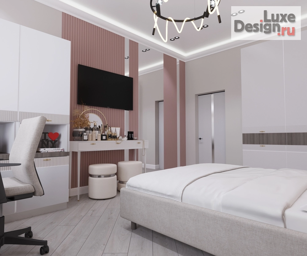 Дизайн интерьера частного дома "Дизайн комнаты девочки подростка" (фото 9)