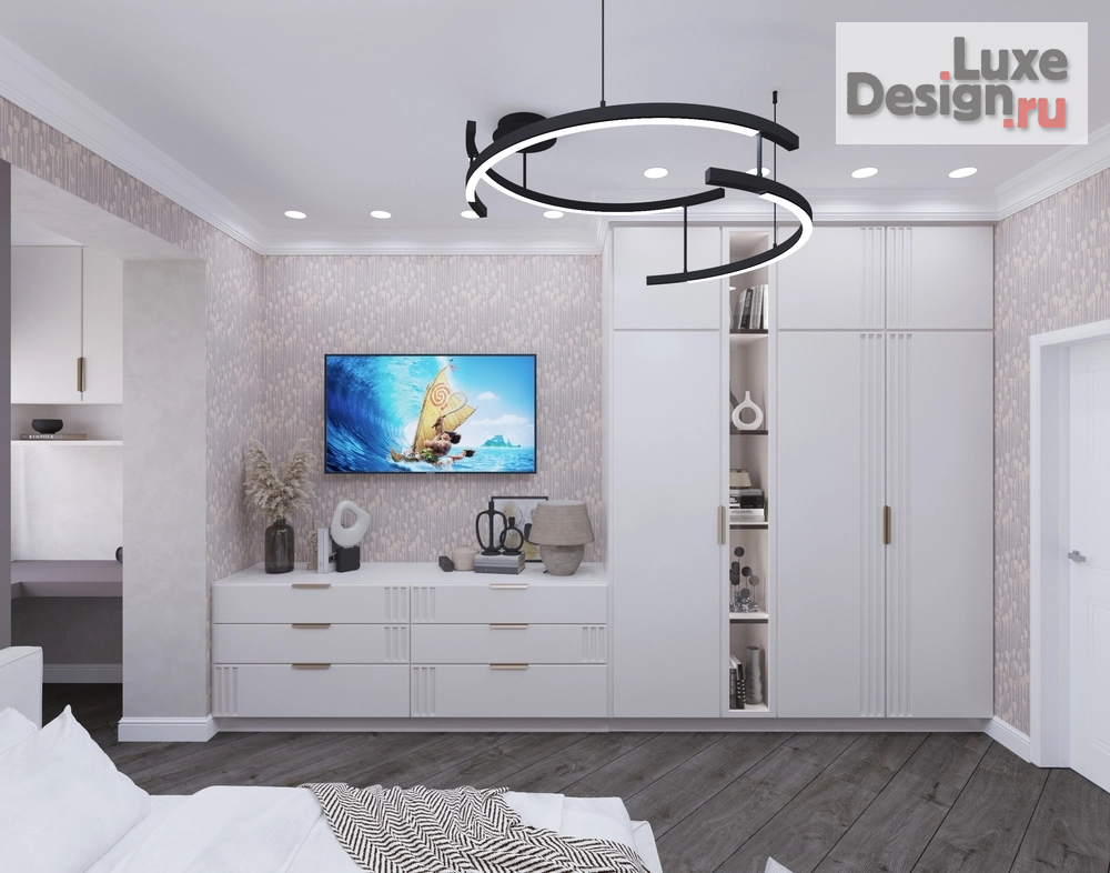 Дизайн интерьера трехкомнатной квартиры "Комната подростка девочки" (фото 2)