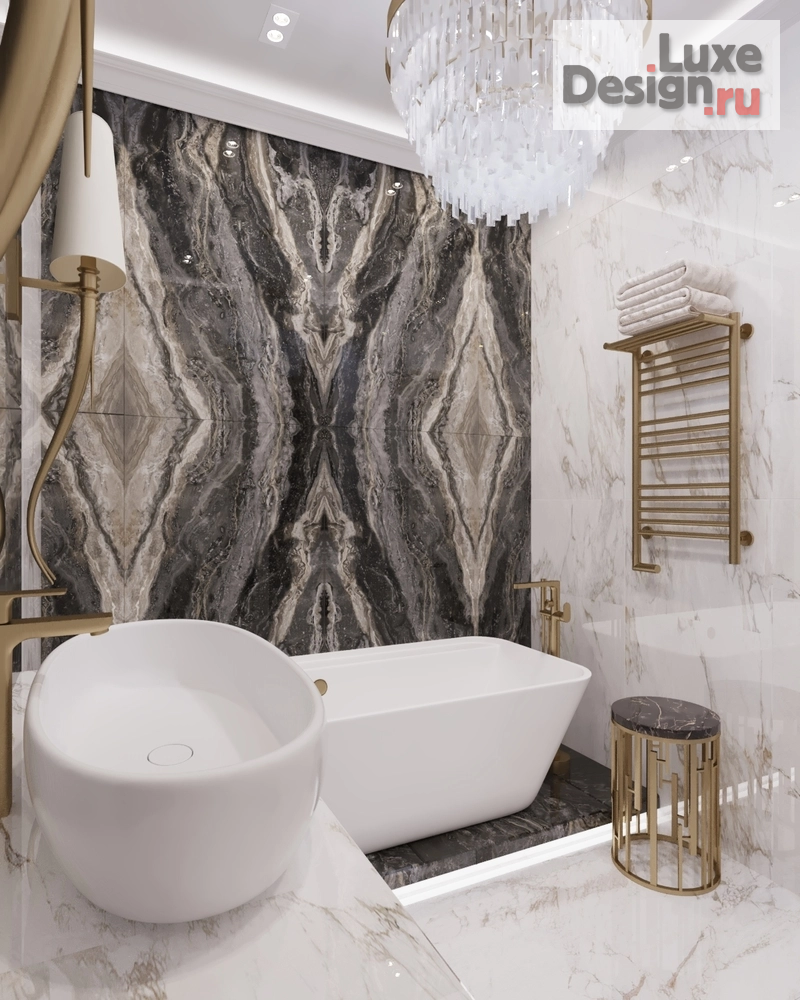 Дизайн интерьера двухкомнатной квартиры "Ванная комната" (фото 3)