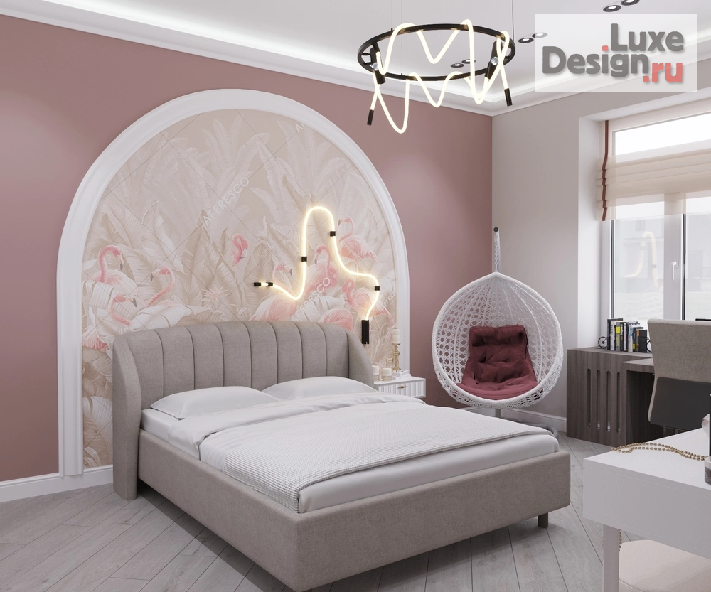 Дизайн интерьера частного дома "Дизайн комнаты девочки подростка" (фото 1)