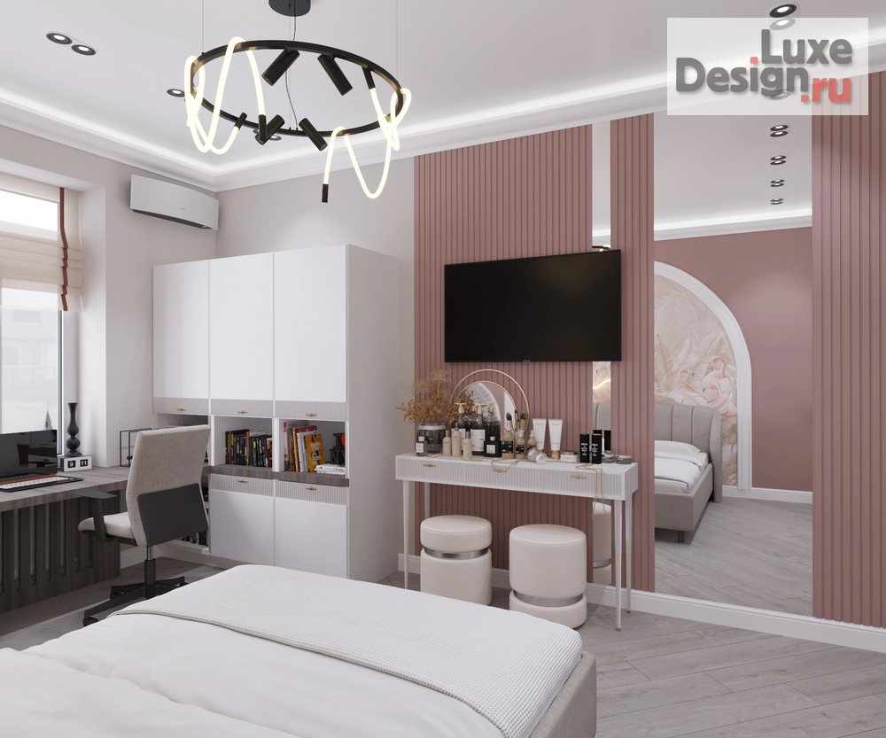 Дизайн интерьера частного дома "Дизайн комнаты девочки подростка" (фото 3)