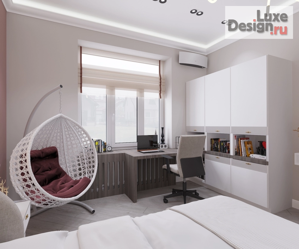 Дизайн интерьера частного дома "Дизайн комнаты девочки подростка" (фото 4)