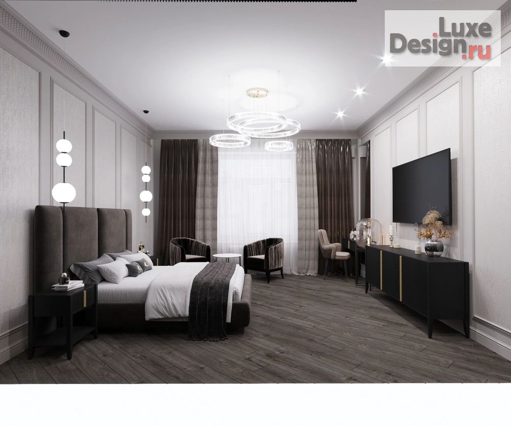 Дизайн интерьера частного дома "Дизайн мастер спальни" (фото 9)