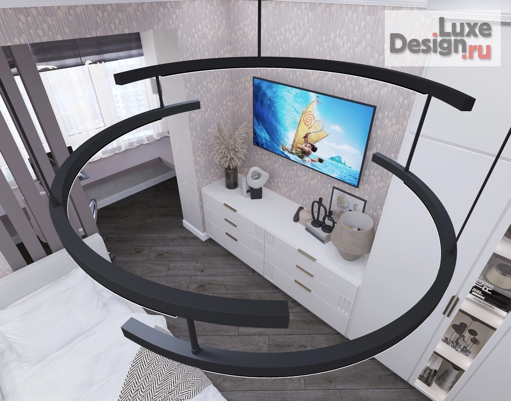 Дизайн интерьера трехкомнатной квартиры "Комната подростка девочки" (фото 8)