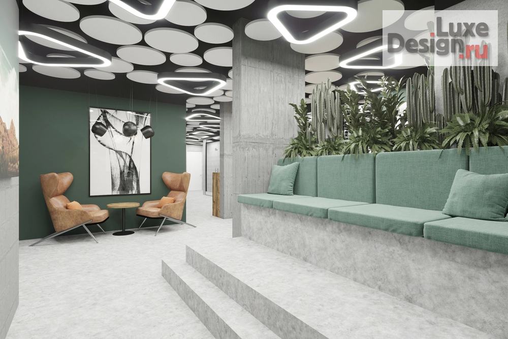 Дизайн интерьера офиса "Зона отдыха в офисе аграрной компании" (фото 1)