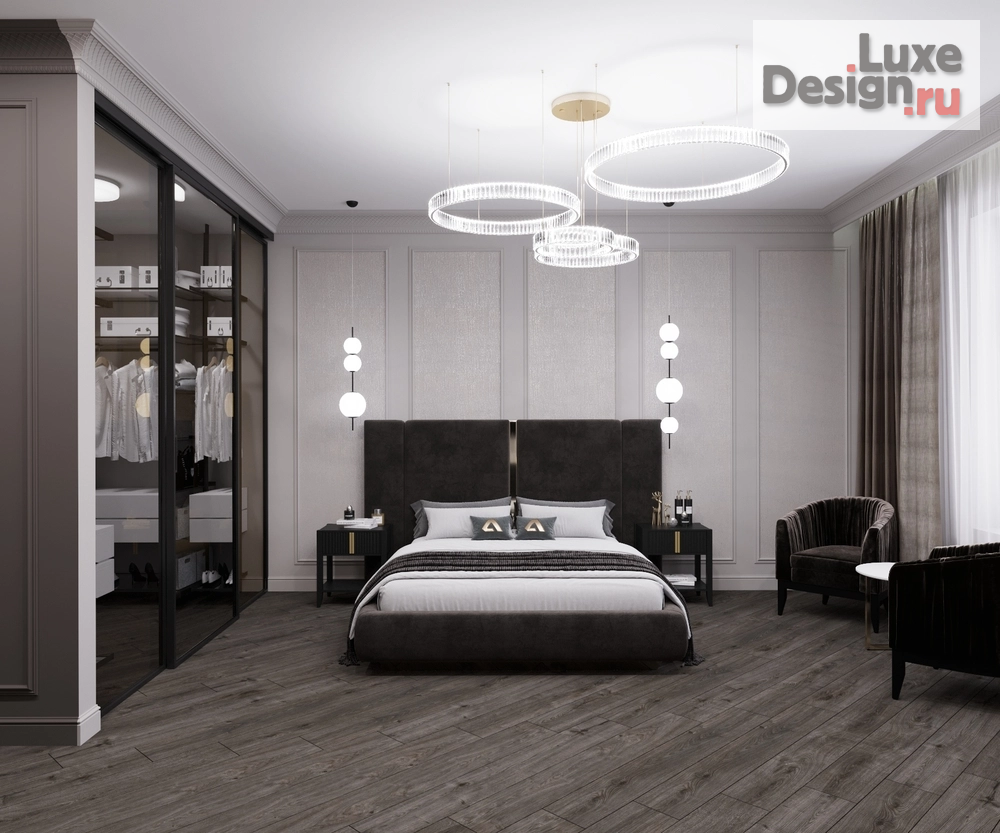 Дизайн интерьера частного дома "Дизайн мастер спальни" (фото 10)