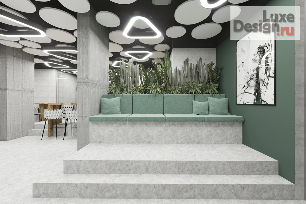 Дизайн интерьера офиса "Зона отдыха в офисе аграрной компании" (фото 2)