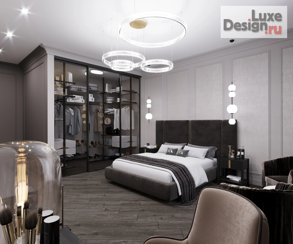 Дизайн интерьера частного дома "Дизайн мастер спальни" (фото 1)