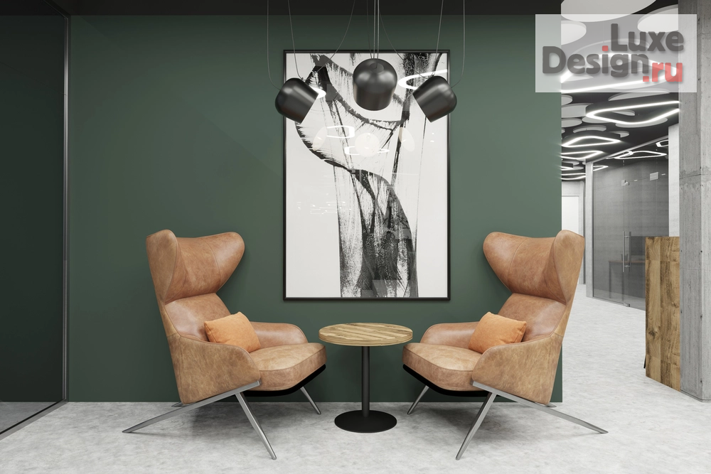 Дизайн интерьера офиса "Зона отдыха в офисе аграрной компании" (фото 3)