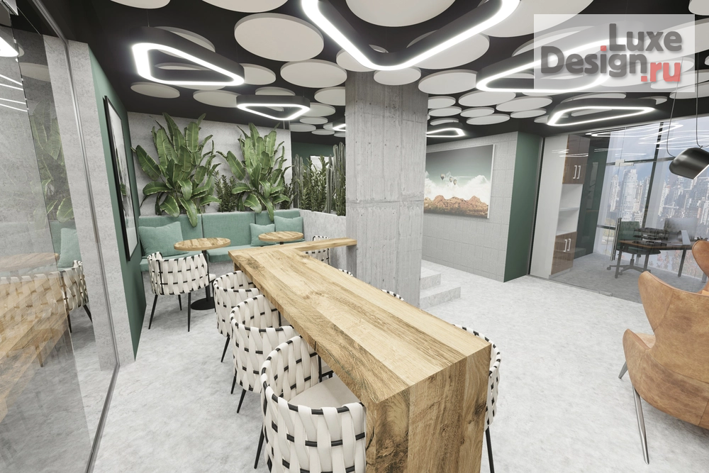 Дизайн интерьера офиса "Зона отдыха в офисе аграрной компании" (фото 4)