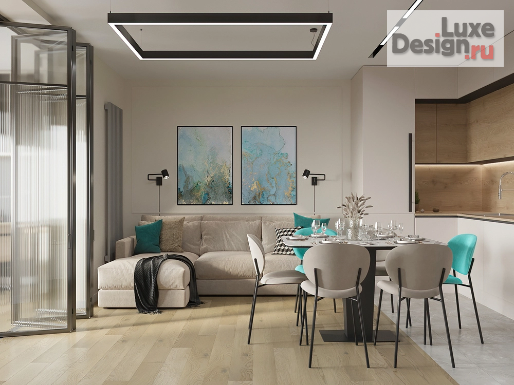 Дизайн интерьера гостиной "3-х комнатная квартира в Санкт-Петербурге" (фото 1)