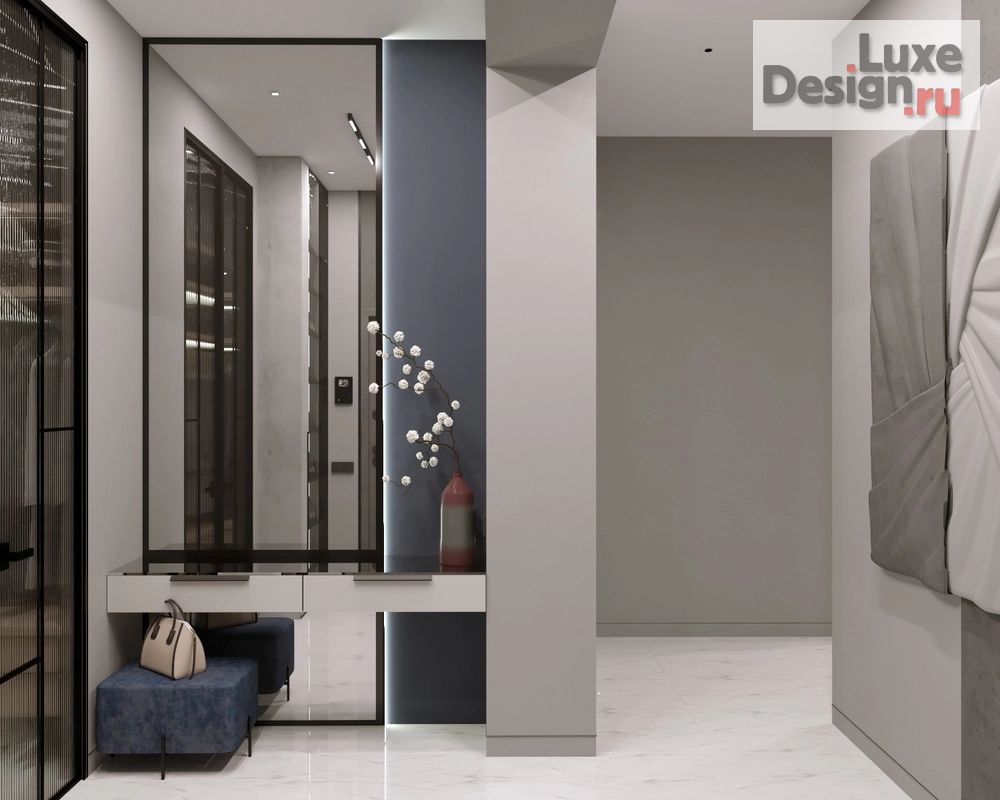 Дизайн интерьера трехкомнатной квартиры "Стильный дизайн для молодой семьи" (фото 1)