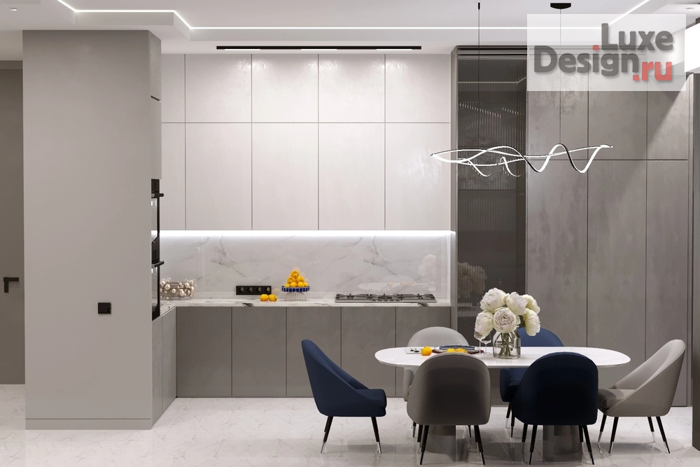 Дизайн интерьера трехкомнатной квартиры "Стильный дизайн для молодой семьи" (фото 4)