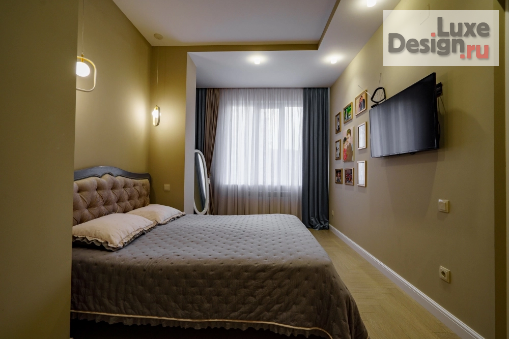 Дизайн интерьера однокомнатной квартиры "Фоторамки" (фото 2)