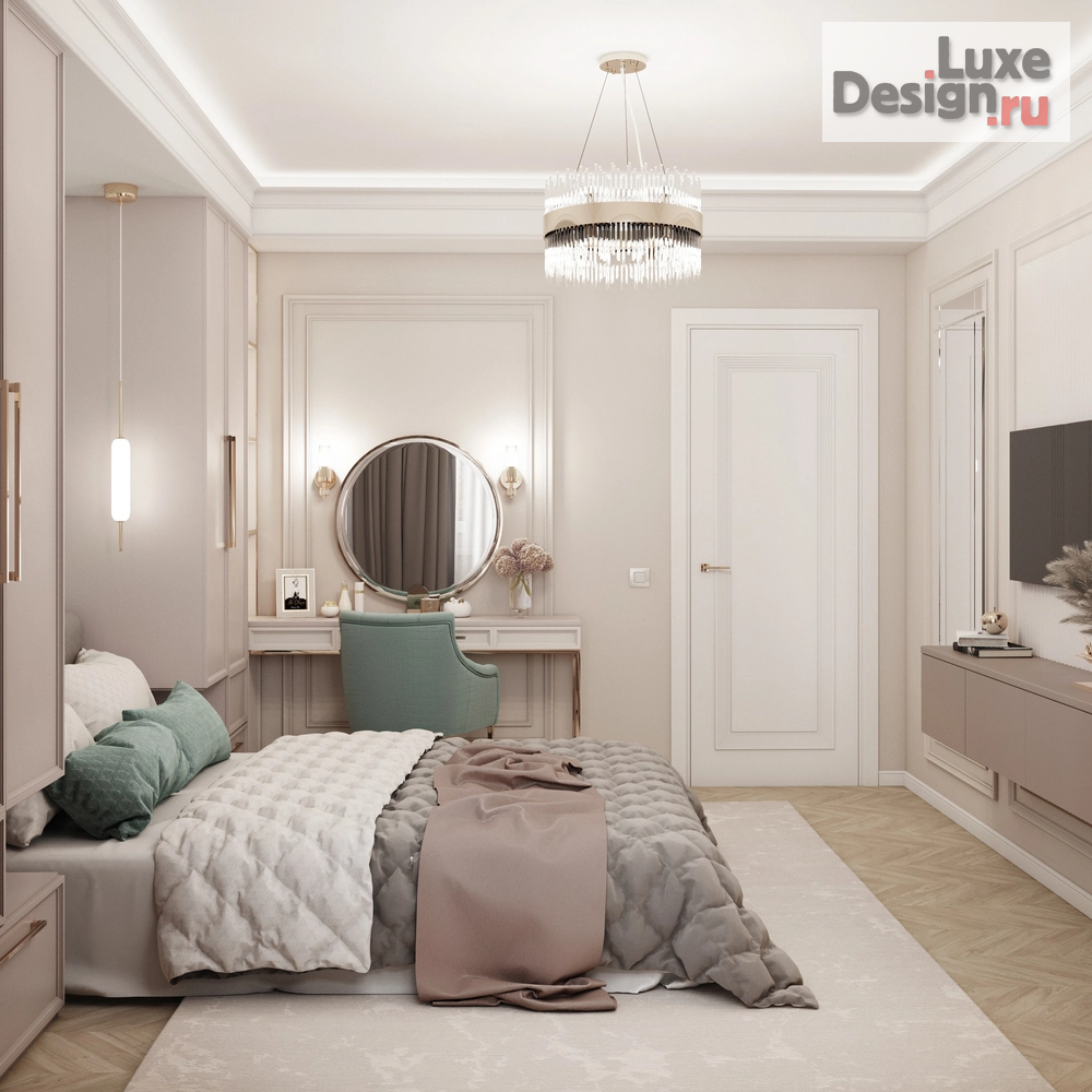 Дизайн интерьера трехкомнатной квартиры "Трехкомнатная квартира в ЖК "Европейский"" (фото 2)