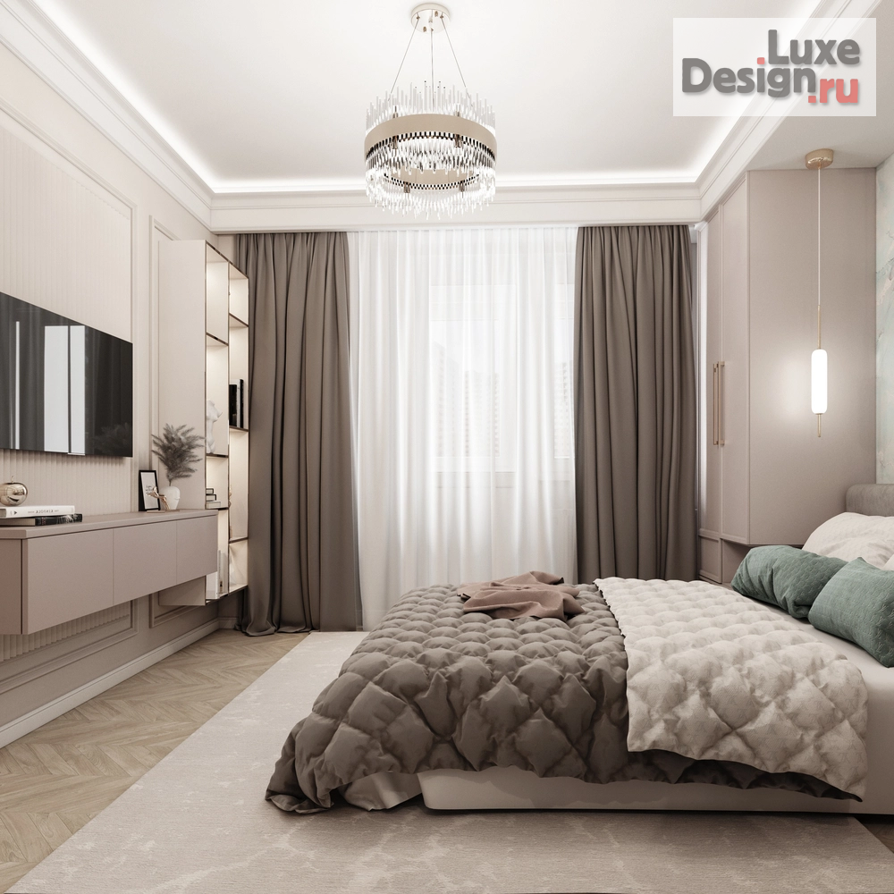 Дизайн интерьера трехкомнатной квартиры "Трехкомнатная квартира в ЖК "Европейский"" (фото 3)