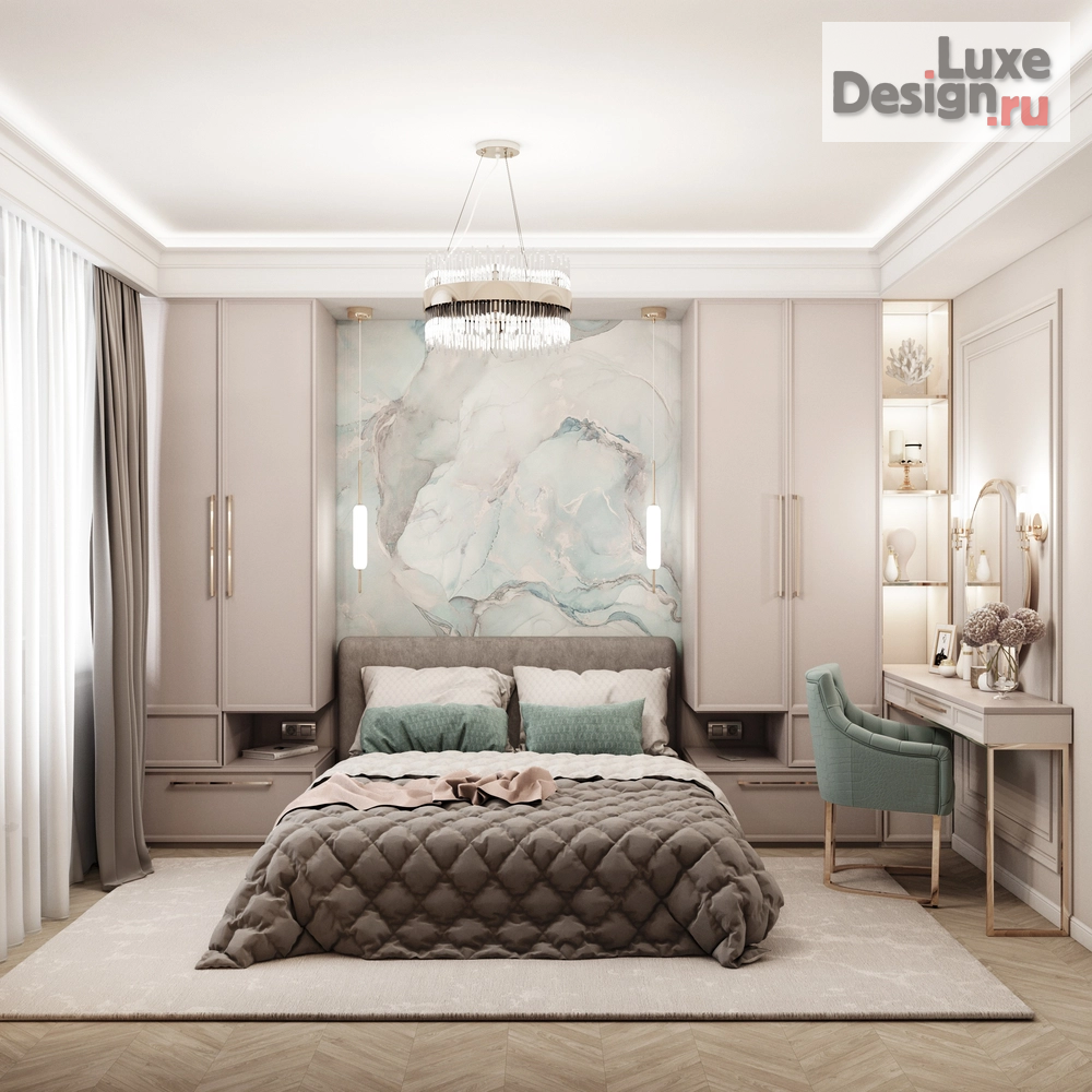 Дизайн интерьера трехкомнатной квартиры "Трехкомнатная квартира в ЖК "Европейский"" (фото 4)