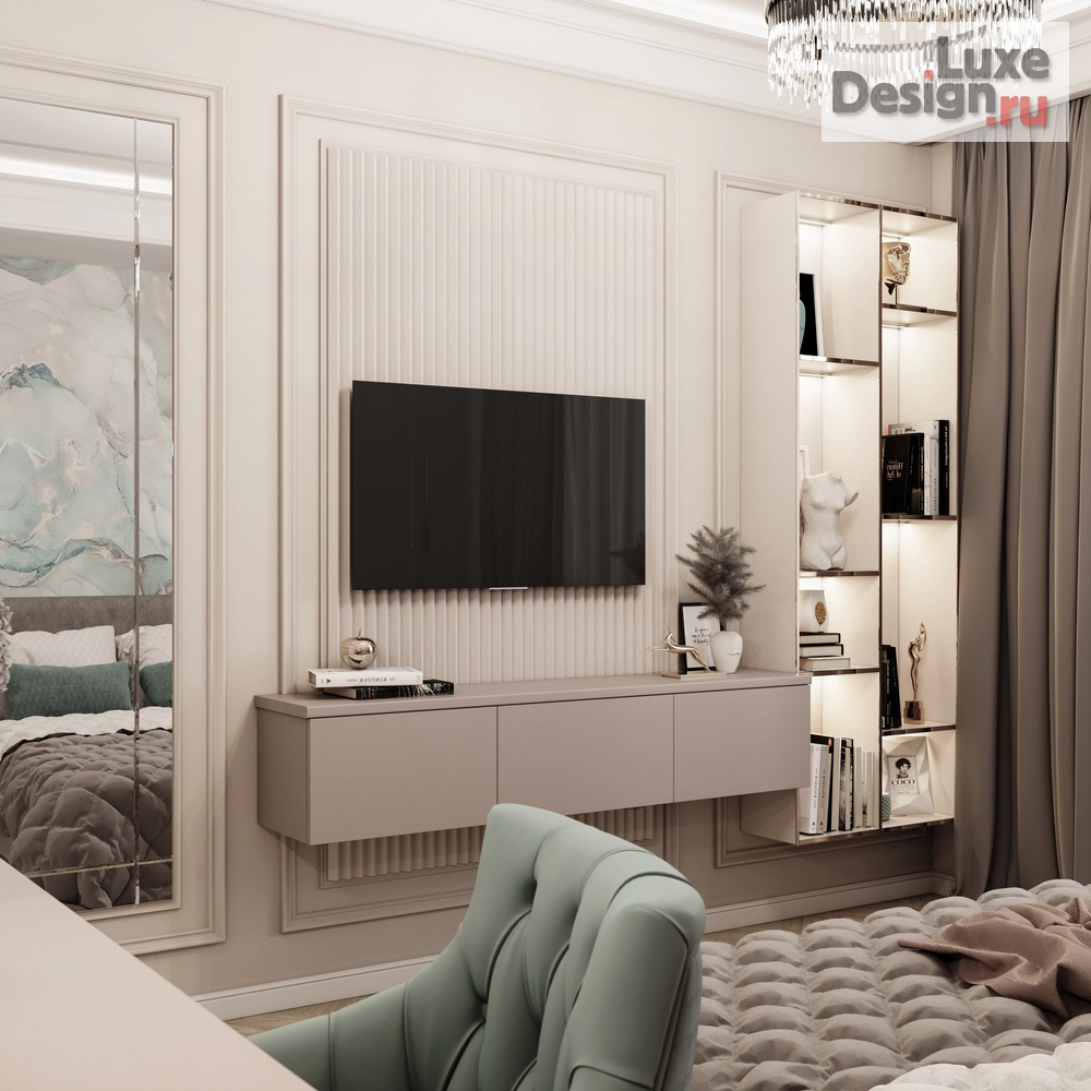 Дизайн интерьера трехкомнатной квартиры "Трехкомнатная квартира в ЖК "Европейский"" (фото 5)