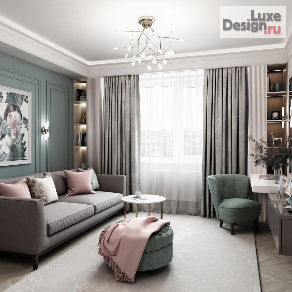 Дизайн интерьера трехкомнатной квартиры "Трехкомнатная квартира в ЖК "Европейский"" (фото 10)