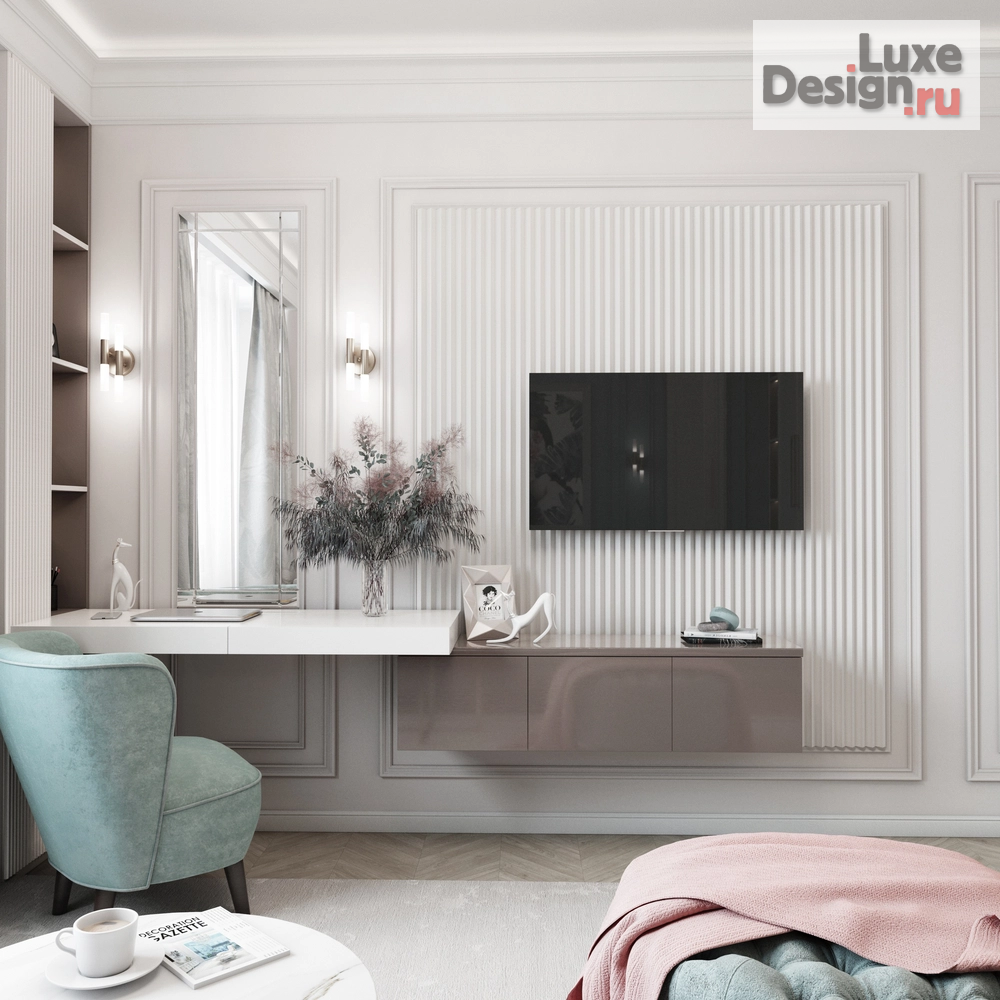 Дизайн интерьера трехкомнатной квартиры "Трехкомнатная квартира в ЖК "Европейский"" (фото 11)